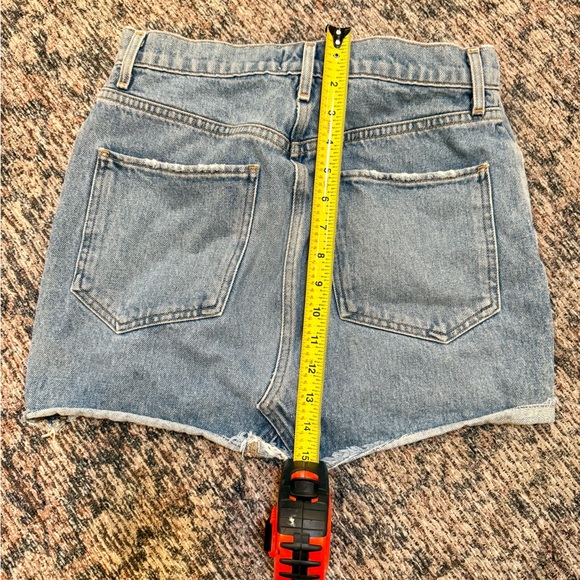 AGOLDE Denim Button Fly Mini Skirt - 26 - Picture 4 of 4